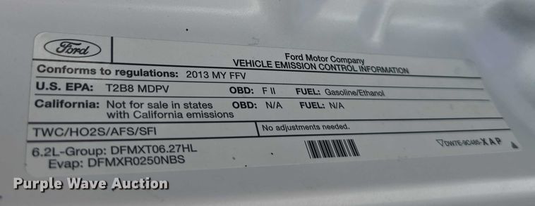 image for item EO1043 2013 Ford F250 Super Duty XLT SuperCab pickup truck