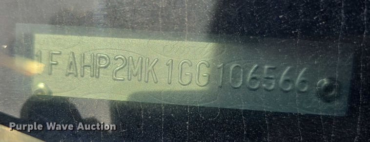 image for item EO1052 2016 Ford Taurus Police Interceptor 