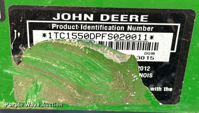 image for item EQ1376 John Deere 1550 Terrain Cut lawn mower