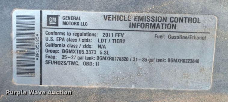 image for item EX9273 2011 Chevrolet Tahoe SUV