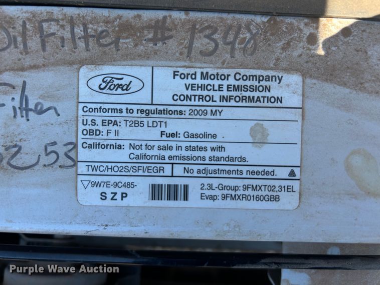 image for item EX9274 2009 Ford Ranger SuperCab pickup truck