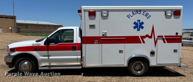 image for item EX9275 2002 Ford F350 Super Duty XLT ambulance