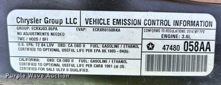 image for item EX9806 2014 Chrysler Town & Country van