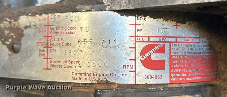 image for item EX9811 1995 International 9400 dump truck