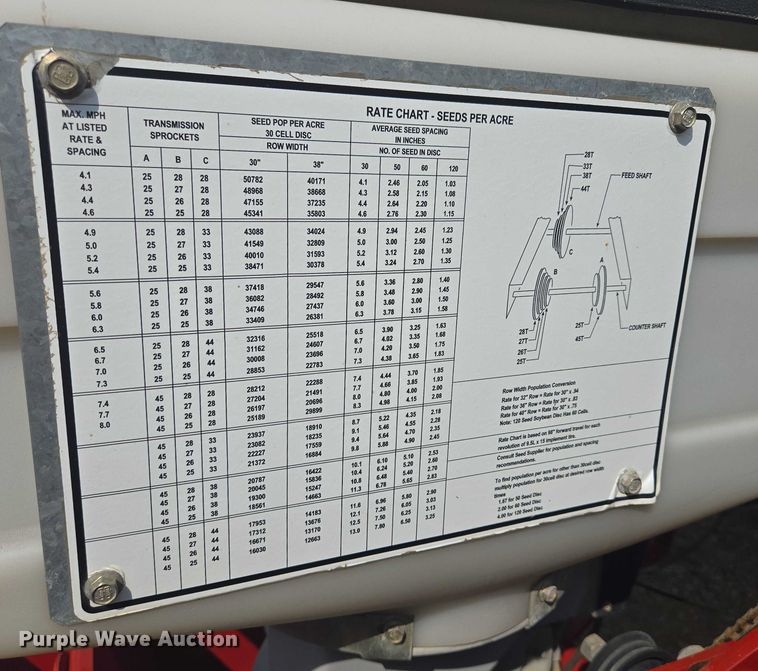 image for item DR4442 1996 AGCO White 6180 planter