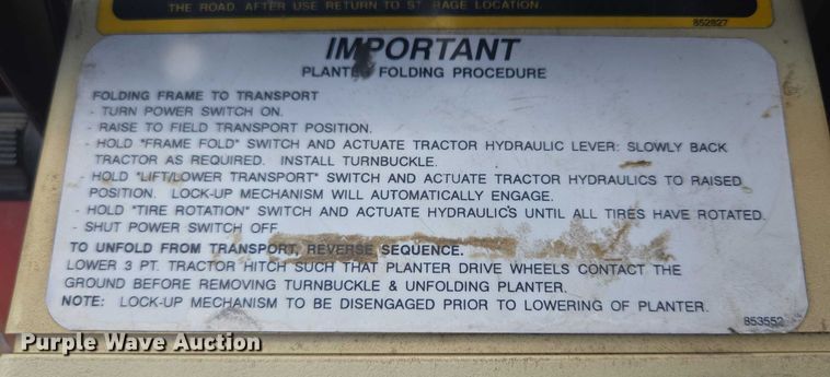 image for item DR4442 1996 AGCO White 6180 planter