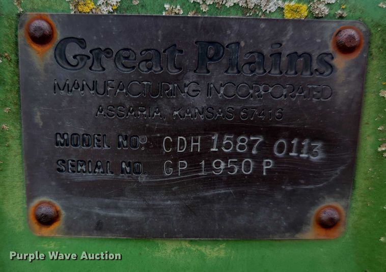 image for item DT6939 Great Plains Solid Stand 15 no-till grain drill