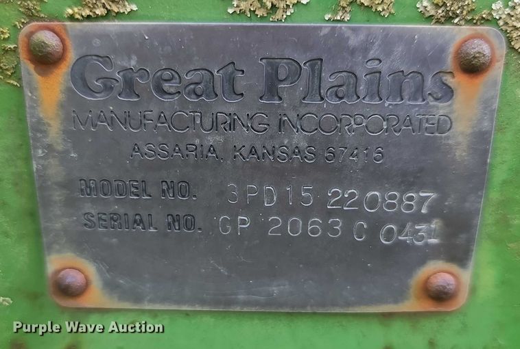 image for item DT6939 Great Plains Solid Stand 15 no-till grain drill