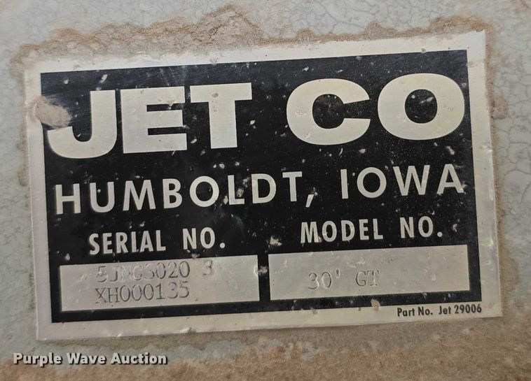 image for item DT6955 1999 Jet Company  30' GT grain trailer