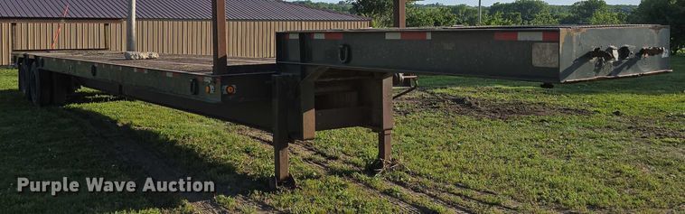 image for item DT6964 1980 Vulcan Mfg Trailers LB20 drop deck trailer