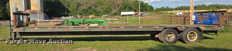 image for item DT6964 1980 Vulcan Mfg Trailers LB20 drop deck trailer