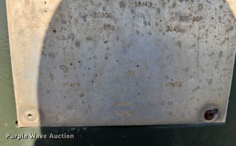 image for item DT6964 1980 Vulcan Mfg Trailers LB20 drop deck trailer