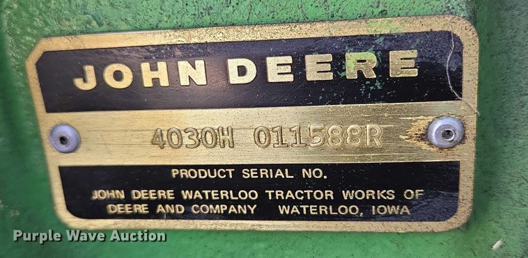 image for item DT7206 1975 John Deere 4030 tractor