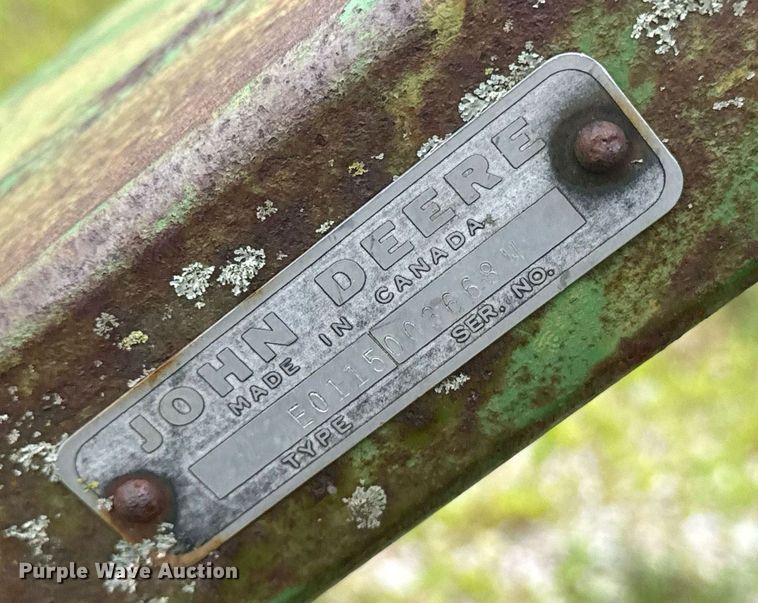 image for item DU7821 John Deere E0115 3 point blade