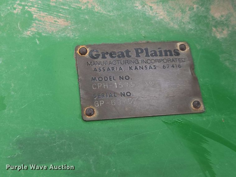 image for item DU7826 Great Plains CPH-1595 34 grain drill