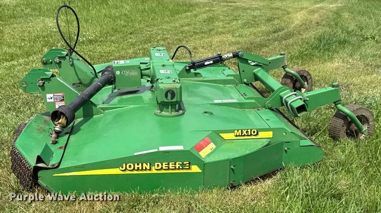 image for item DU9803 John Deere MX10 rotary mower