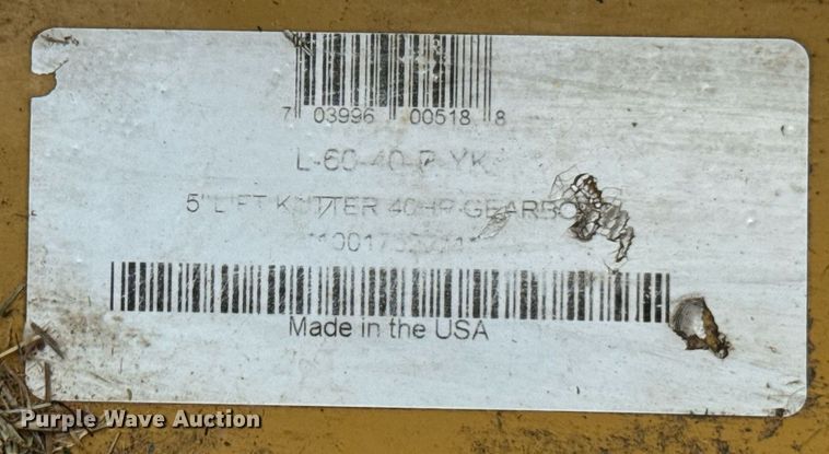 image for item DU9808 King Kutter L-60-40-P-YK rotary mower