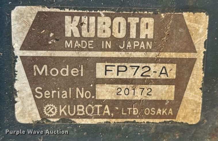 image for item DU9859 Kubota B7200 MFWD tractor