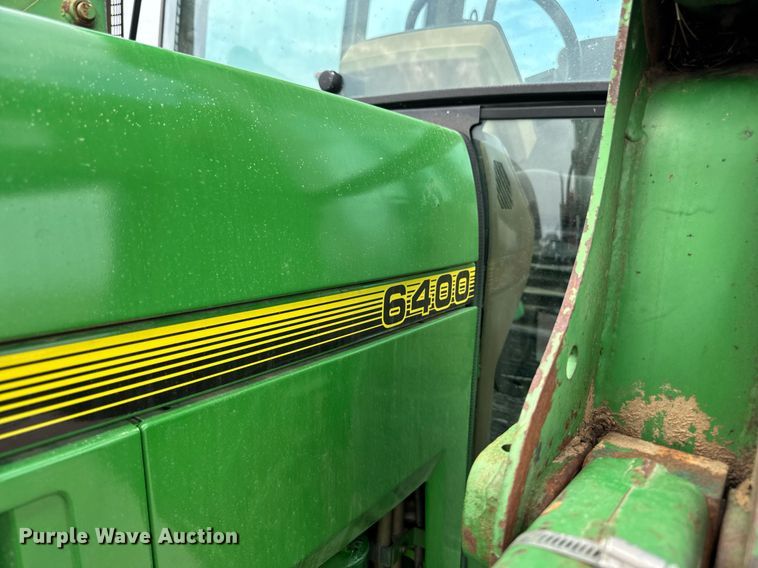 image for item DV2743 1996 John Deere 6400 MFWD tractor