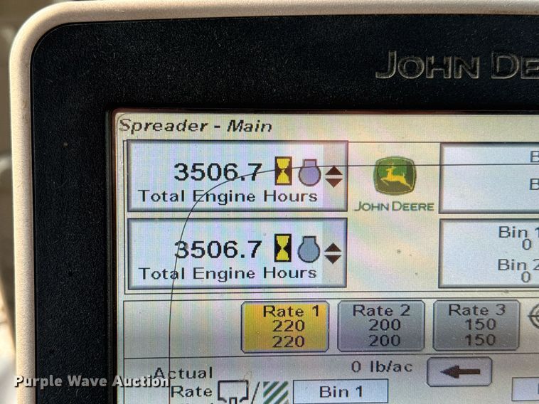 image for item DV4169 2015 John Deere R4045 spreader
