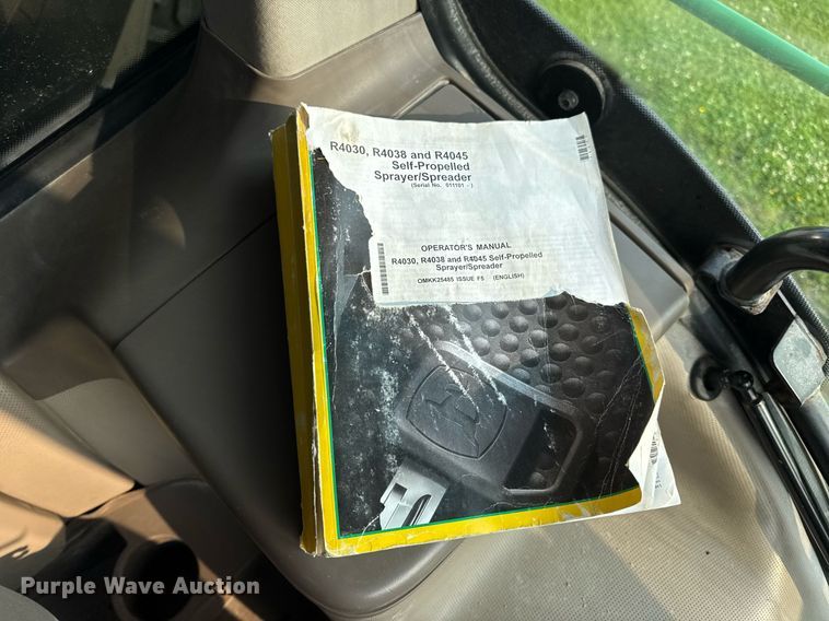 image for item DV4169 2015 John Deere R4045 spreader