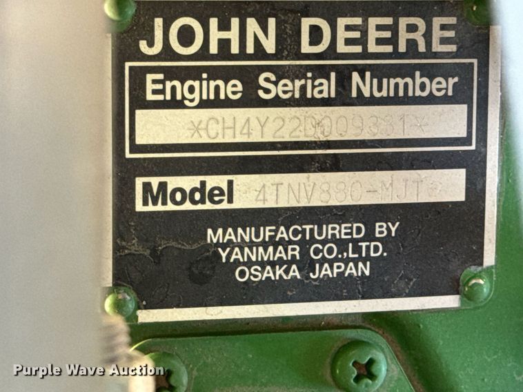 image for item DY0140 2018 John Deere 4044R MFWD tractor