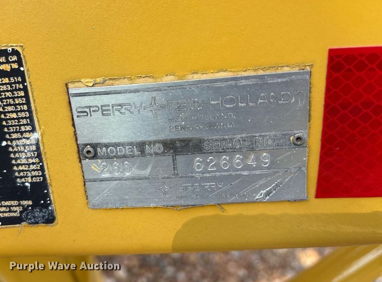 image for item DY0597 New Holland Rolabar 260 hay rake