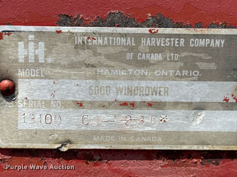 image for item DZ8497 Case IH 5000 swather / windrower