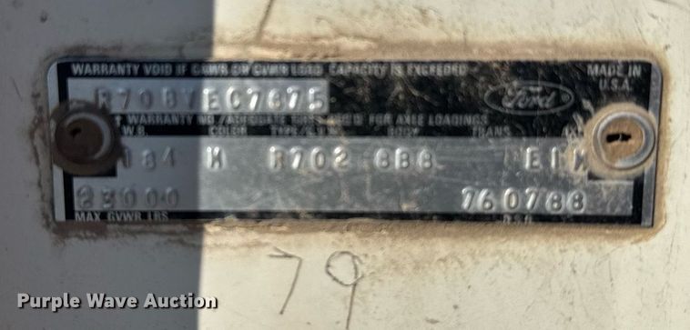 image for item EG6477 1979 Ford 7000 feed delivery truck