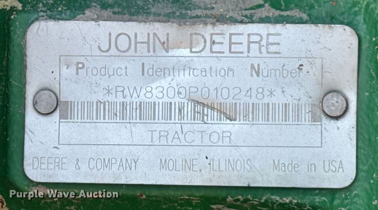 image for item EG6579 1997 John Deere 8300 MFWD tractor