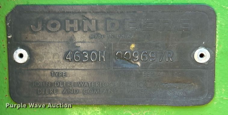 image for item EK8183 1974 John Deere 4630H tractor