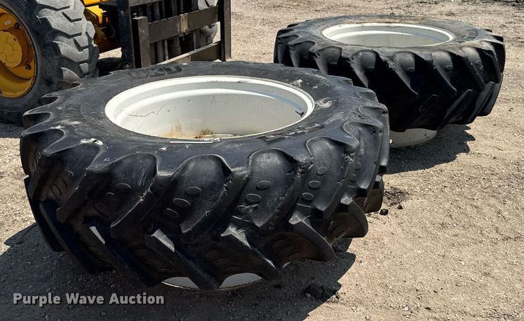 image for item EM2039 (2) 460/85R34 BKT Agrimax tractor tire and wheels