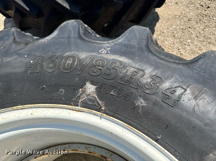 image for item EM2039 (2) 460/85R34 BKT Agrimax tractor tire and wheels