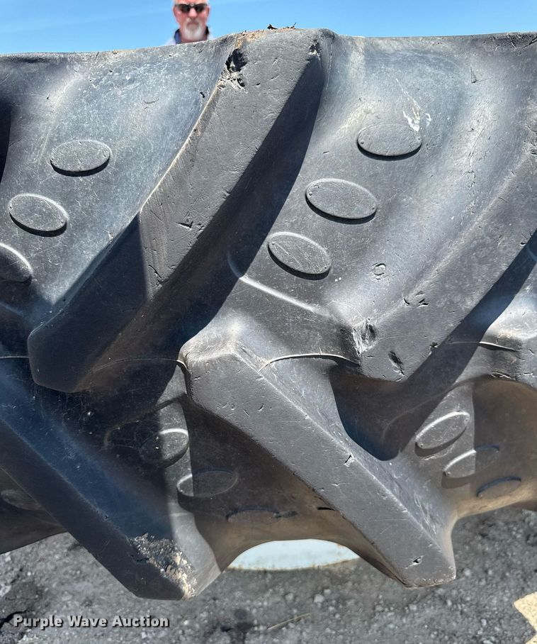 image for item EM2039 (2) 460/85R34 BKT Agrimax tractor tire and wheels