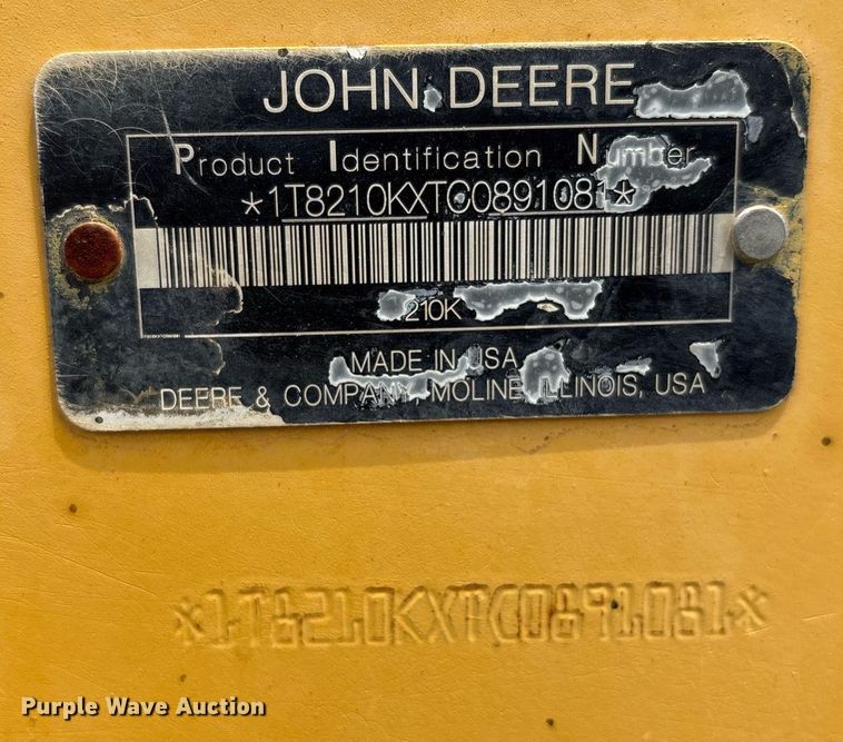 image for item EM2638 2012 John Deere 210K landscape tractor