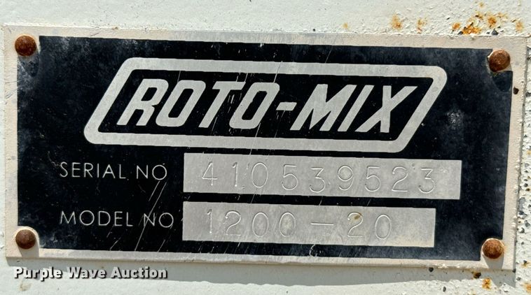 image for item EQ4921 Roto-Mix 1200-20 feed mixer bed
