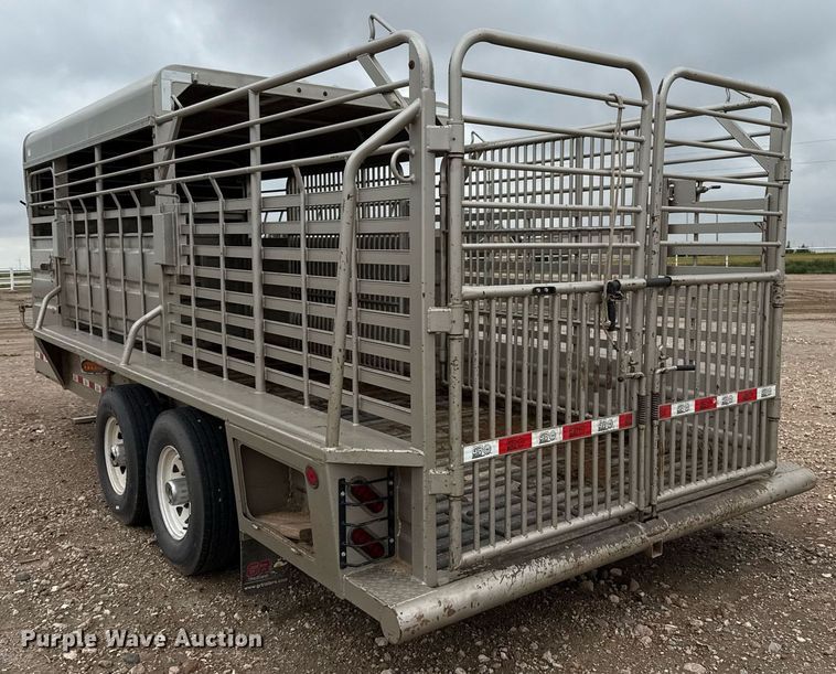 image for item EQ4925 2019 GR Trailers STH6820W14LNHR livestock trailer