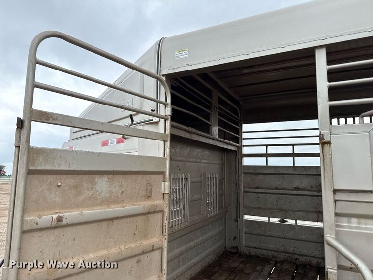 image for item EQ4925 2019 GR Trailers STH6820W14LNHR livestock trailer