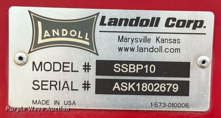 image for item ND9993 Landoll Brillion SSBP10 overseeder