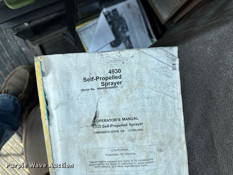 image for item YA0605 2010 John Deere 4930 sprayer