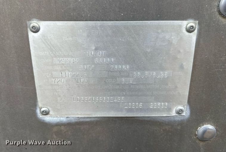 image for item DI9038 2008 EBY livestock trailer