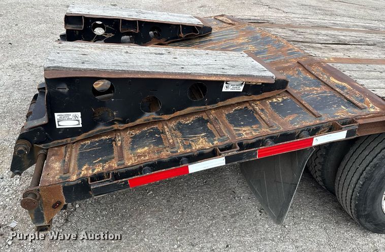 image for item DM5746 2015 Transcraft drop deck equipment trailer