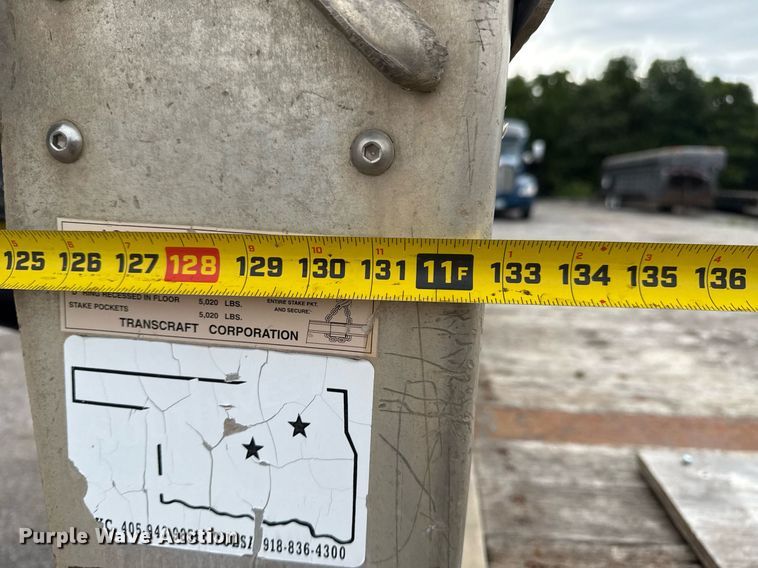 image for item DM5746 2015 Transcraft drop deck equipment trailer