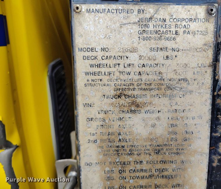 image for item DP4991 2007 International 4300 rollback truck