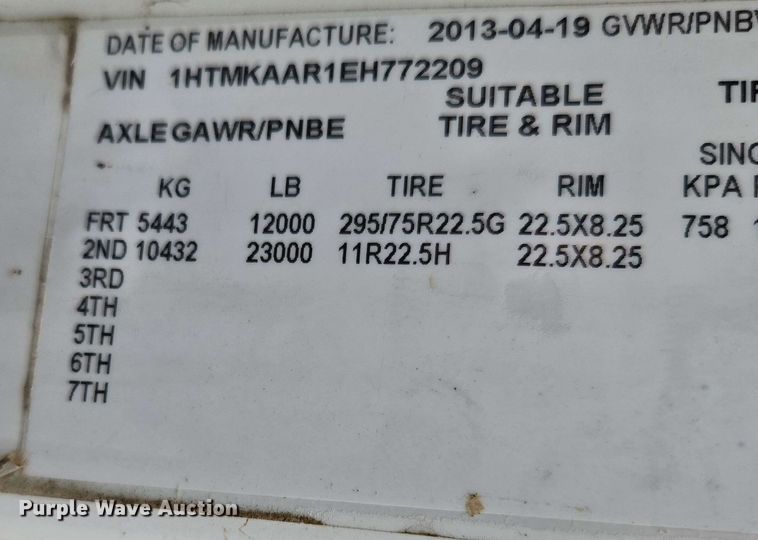 image for item DP6399 2014 International 4400 sewer jetter truck