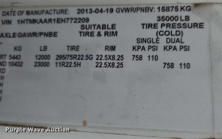 image for item DP6399 2014 International 4400 sewer jetter truck