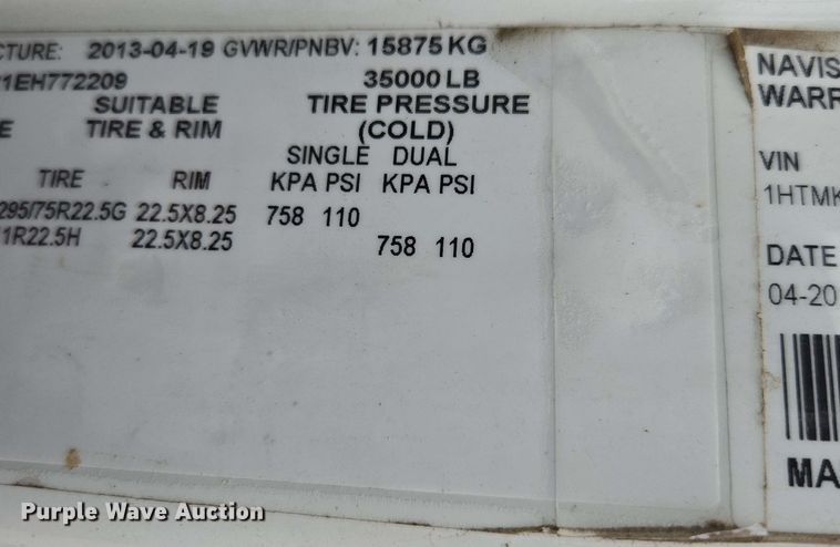 image for item DP6399 2014 International 4400 sewer jetter truck