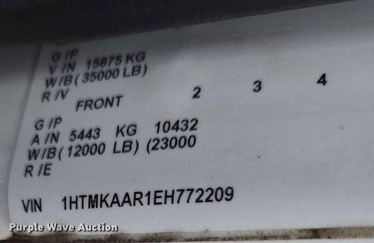 image for item DP6399 2014 International 4400 sewer jetter truck