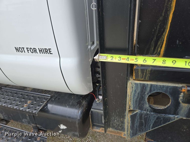 image for item DP6402 2011 Ford F750 Super Duty Ext. Cab dump flatbed truck