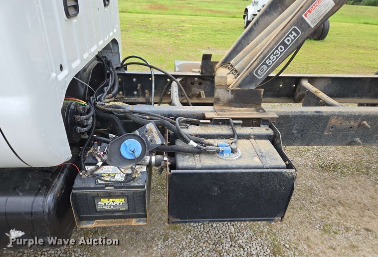 image for item DP6402 2011 Ford F750 Super Duty Ext. Cab dump flatbed truck